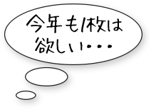 今年も1枚は欲しい...